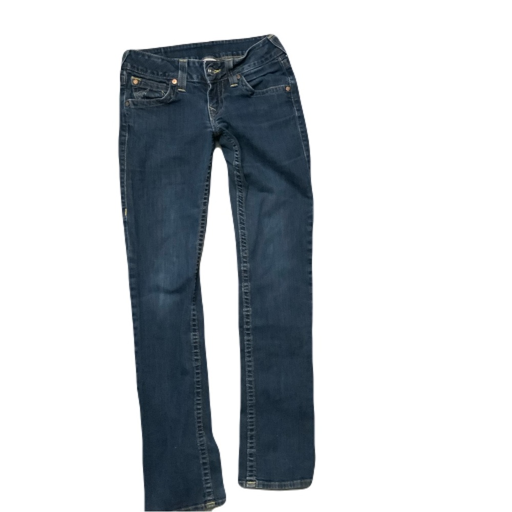 True Religion Dark Blue Straight Leg Jeans